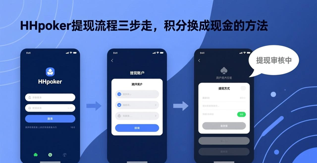 HHpoker提现流程三步走,积分换成现金的方法