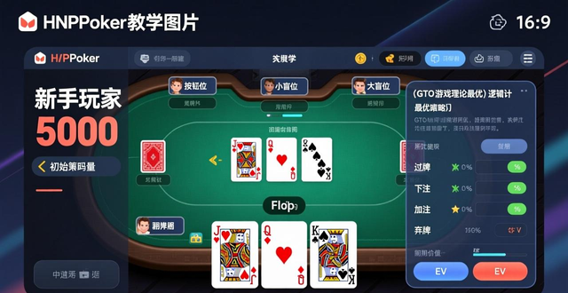 hhpoker界面怎么用 新手快速看懂牌局教学布局