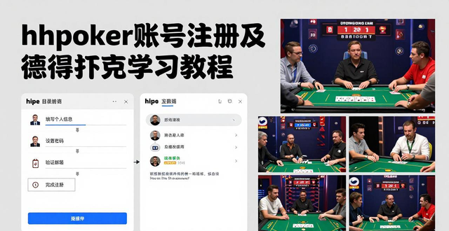 hhpoker账号注册详细步骤 新手学德州扑克必看教程