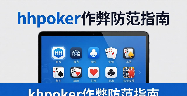 hhpoker作弊防范指南：如何在HH扑克中保障公平竞技