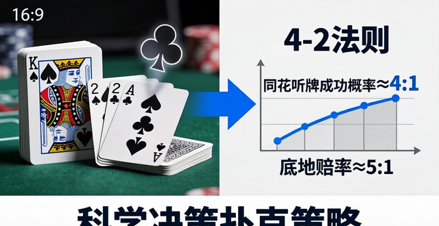 HH扑克怎么算概率?学会4-2法则,新手也能科学决策