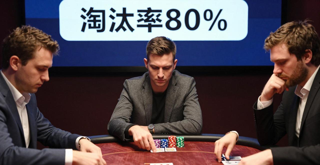 扑克锦标赛淘汰率80%！从河海杯学稳定晋级策略