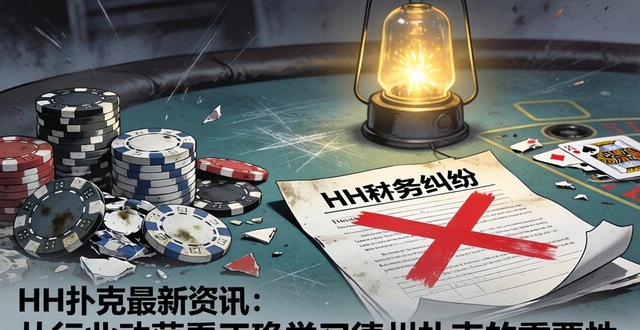 HH扑克最新资讯：从行业动荡看正确学习德州扑克的重要性