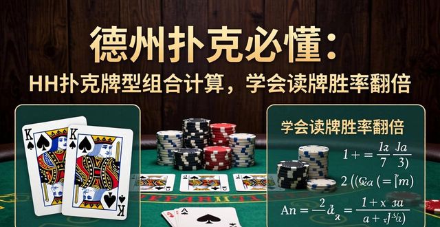 德州扑克必懂：HH扑克牌型组合计算，学会读牌胜率翻倍