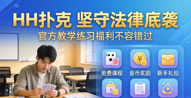 HH扑克推广活动来袭 官方教学练习福利不容错过