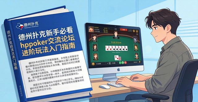 德州扑克新手必看 hhpoker交流论坛进阶玩法入门指南