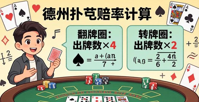 德州扑克赔率计算简单入门 hhpoker玩家必学