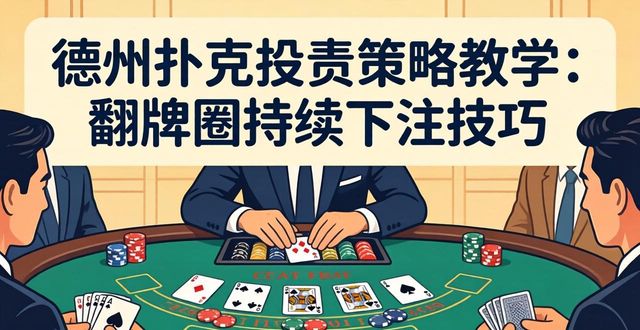 德州扑克投注策略教学从新手到高手必备技巧