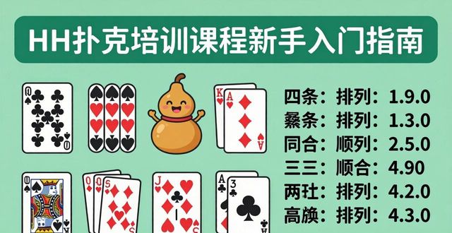 HH扑克培训课程新手入门指南：从零基础到快速提升