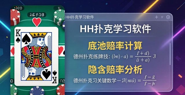 德州扑克新手练牌技，就用HH扑克学习软件