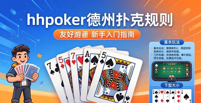 什么是hhpoker德州扑克规则德州扑克新手必读入门指南