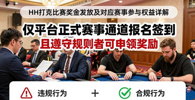HH扑克比赛奖金发放及对应赛事参与权益详解