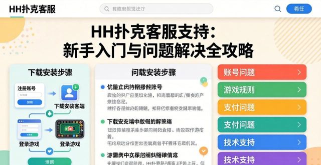 HH扑克客服支持：新手入门与问题解决全攻略