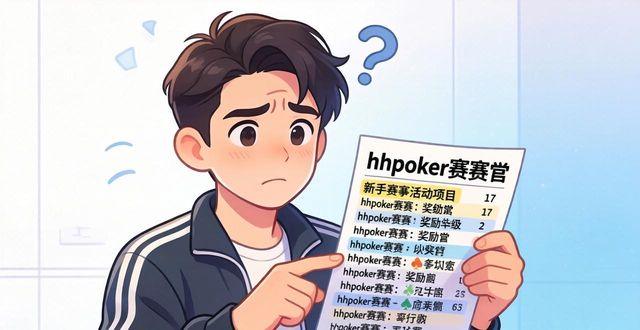 hhpoker赛事活动有哪些 新手怎么参加