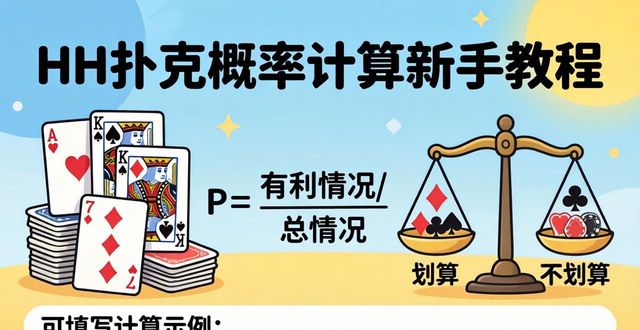 HH扑克概率计算怎么学 新手必看教程