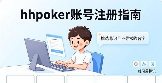 hhpoker账号注册详细步骤 新手必看指南