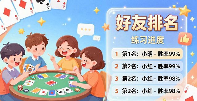 HH扑克社交功能详解 和大家一起学牌更快进步