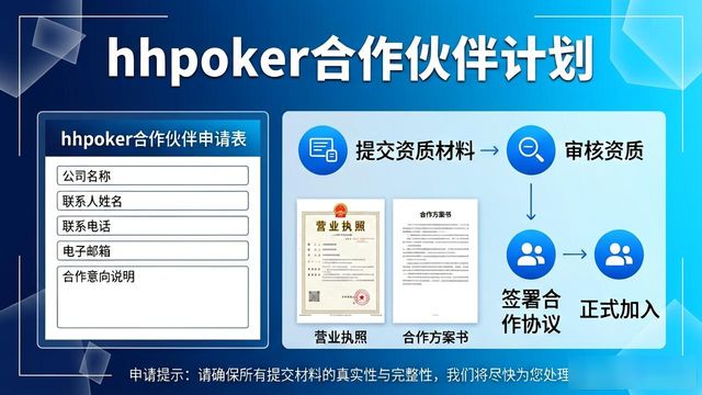 hhpoker合作伙伴有哪些 如何加入合作计划