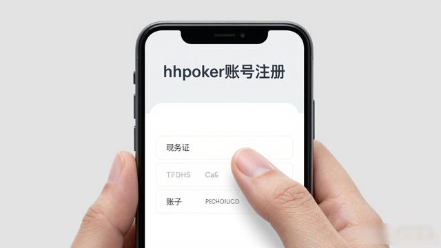 hhpoker账号注册详细教程 新手快速注册指南