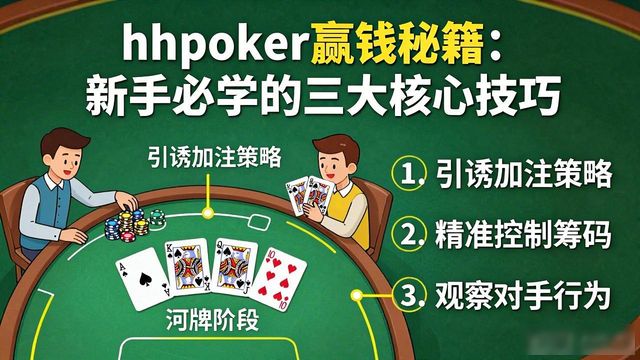 hhpoker赢钱秘籍:新手必学的三大核心技巧