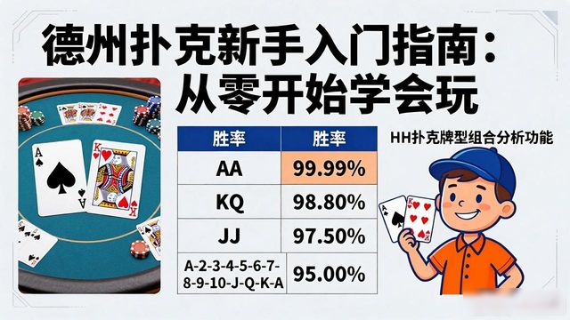 HH扑克新手入门指南：从零开始学会玩德州扑克