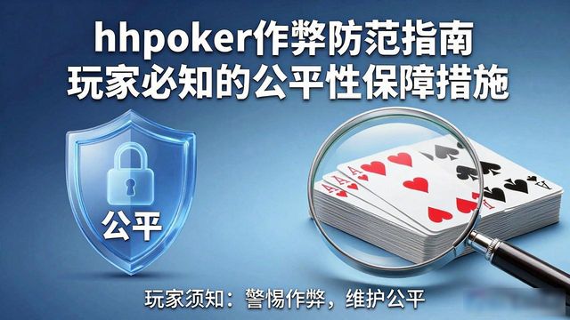 hhpoker作弊防范指南 玩家必知的公平性保障措施