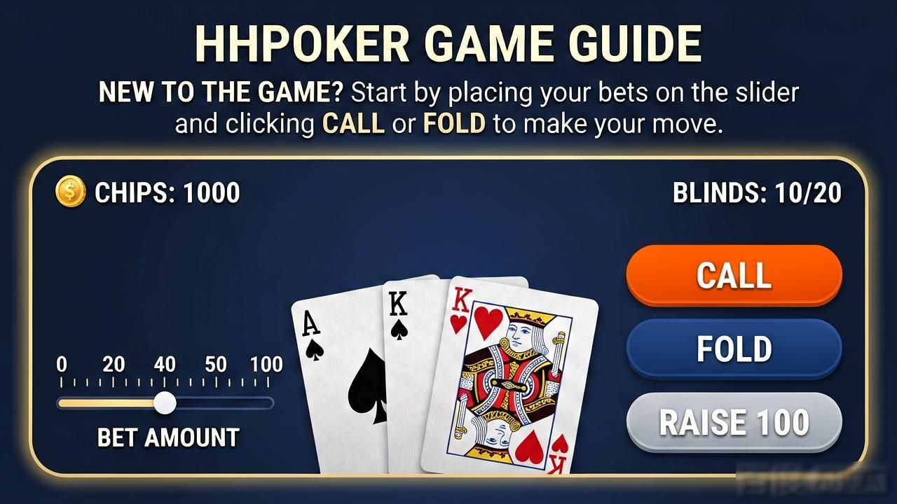 hhpoker游戏界面怎么用 新手一看就懂的界面介绍