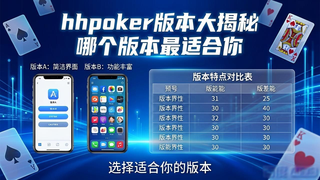 hhpoker版本大揭秘 哪个版本最适合你