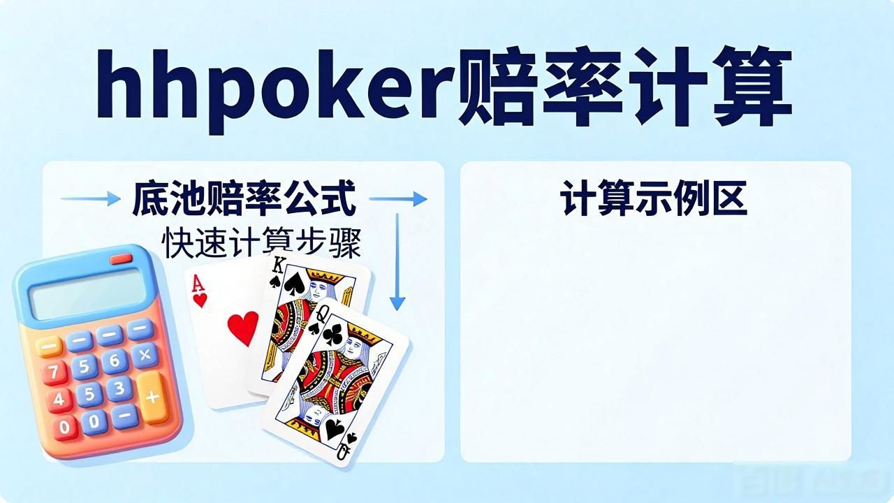 hhpoker赔率计算入门 新手怎么快速算底池赔率