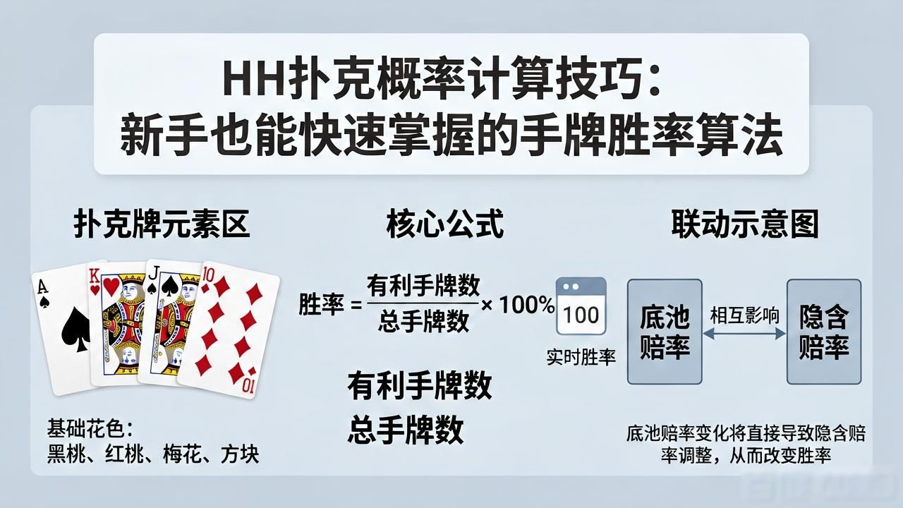 HH扑克概率计算技巧：新手也能快速掌握的手牌胜率算法