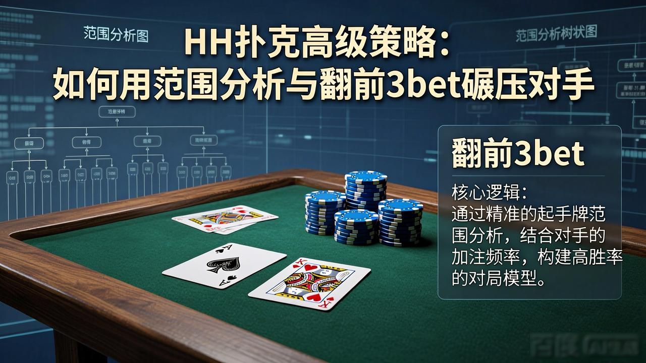 HH扑克高级策略:如何用范围分析与翻前3bet碾压对手