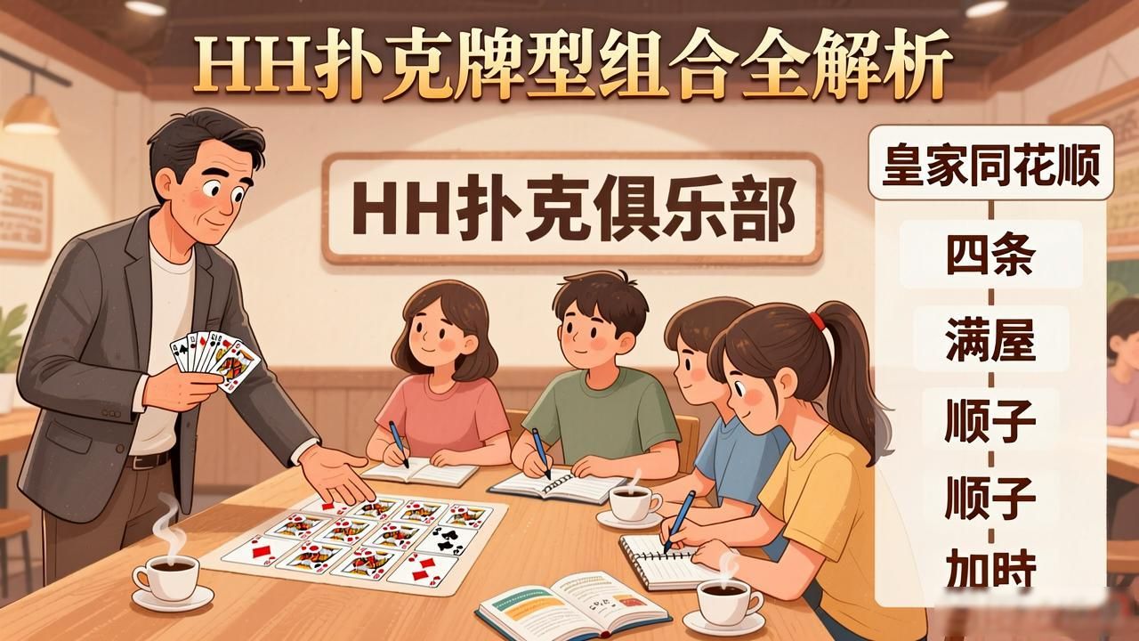 HH扑克牌型组合全解析 新手看完秒懂牌力大小