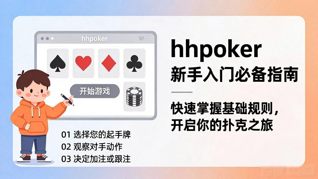 hhpoker怎么用 新手入门必备指南