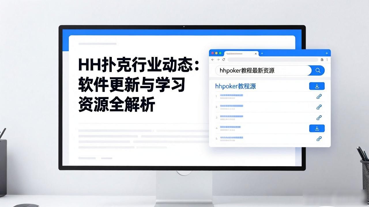 HH扑克行业动态：软件更新与学习资源全解析