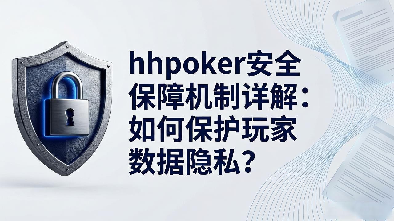 hhpoker安全保障机制详解：如何保护玩家数据隐私？