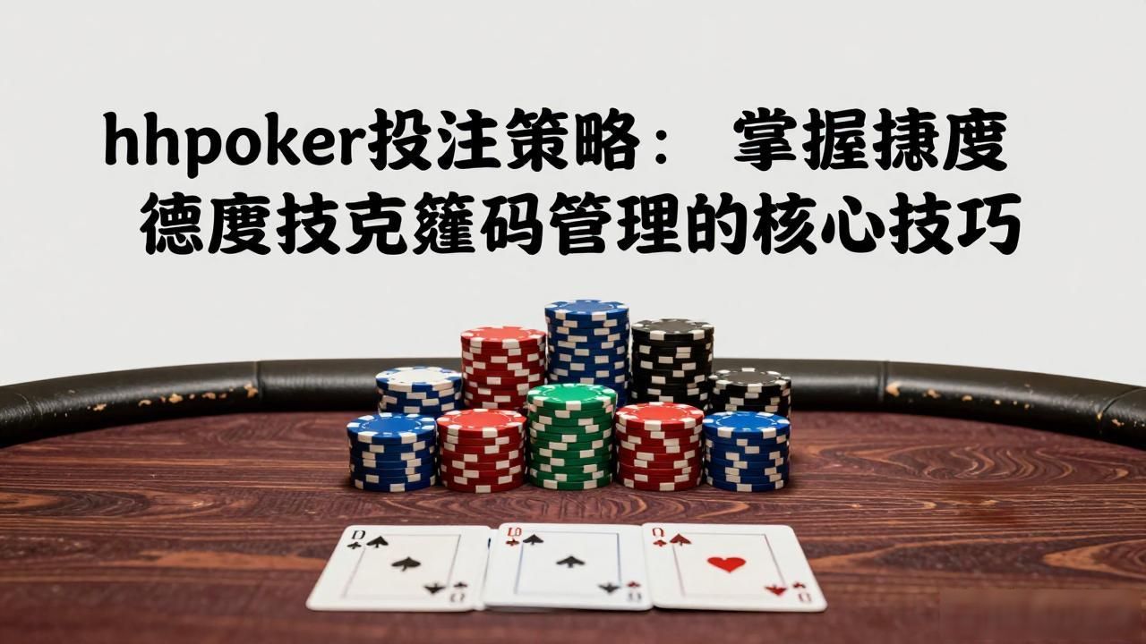 hhpoker投注策略:掌握德州扑克筹码管理的核心技巧