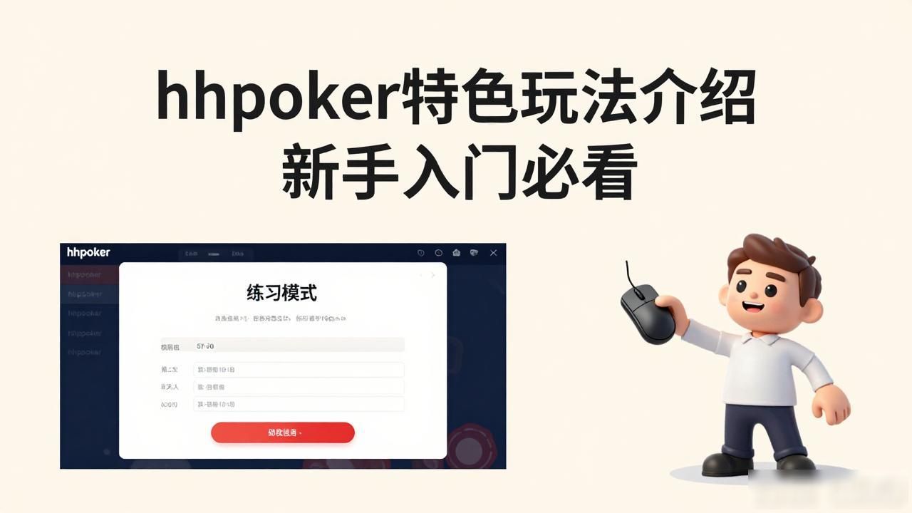 hhpoker特色玩法介绍 新手入门必看