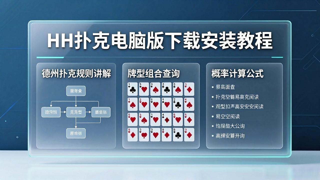 HH扑克电脑版下载安装教程:完整使用指南