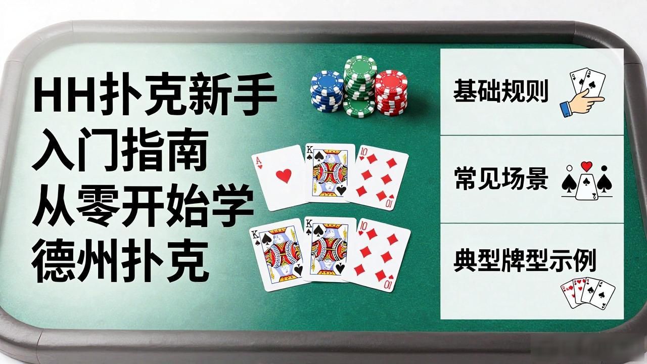 HH扑克新手入门指南 从零开始学德州扑克