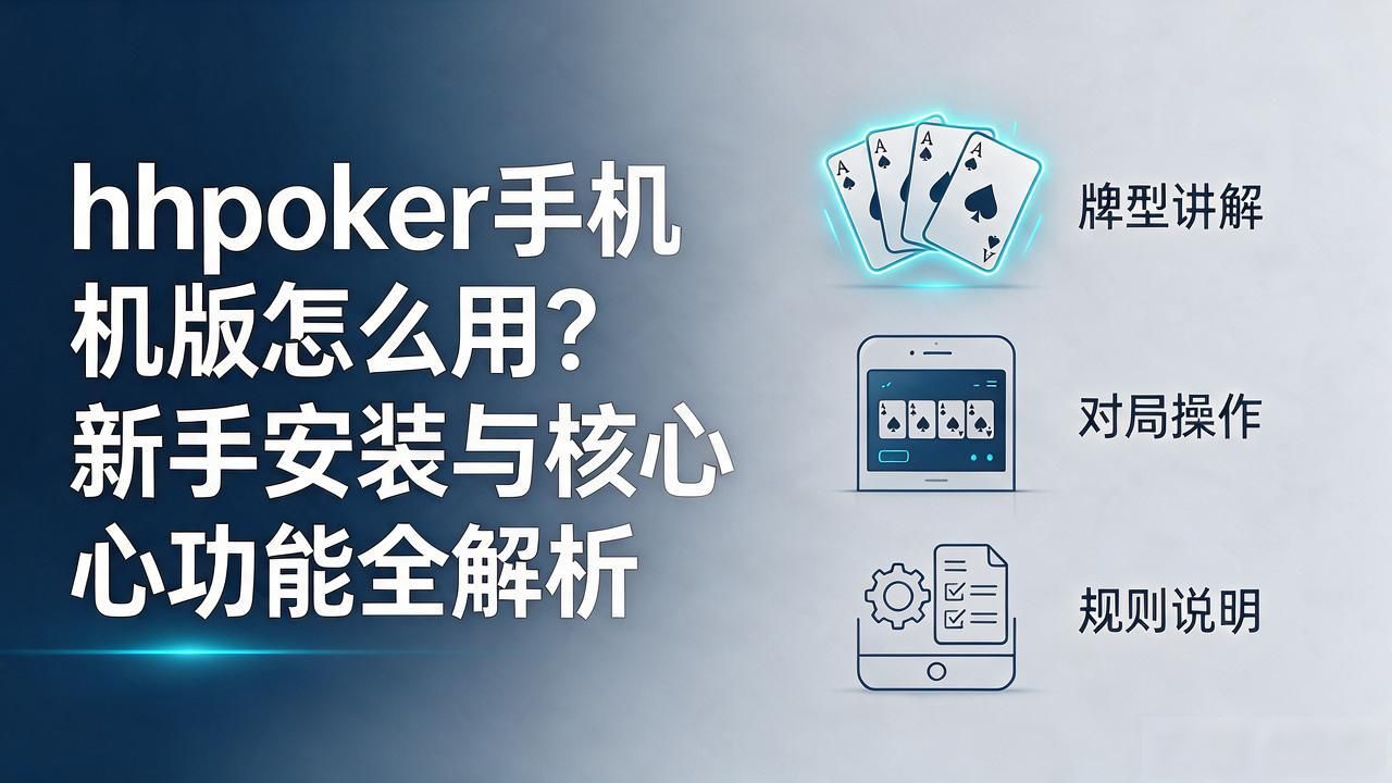 hhpoker手机版怎么用?新手安装与核心功能全解析