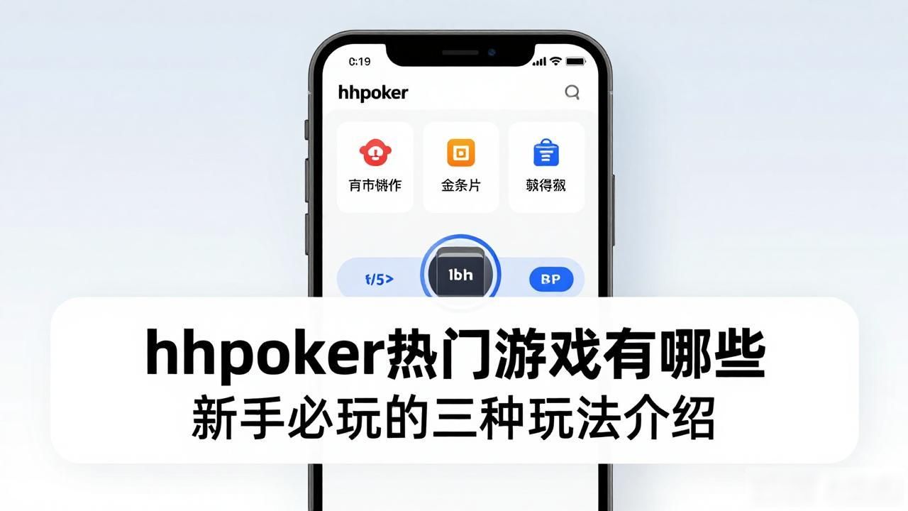 hhpoker热门游戏有哪些 新手必玩的三种玩法介绍