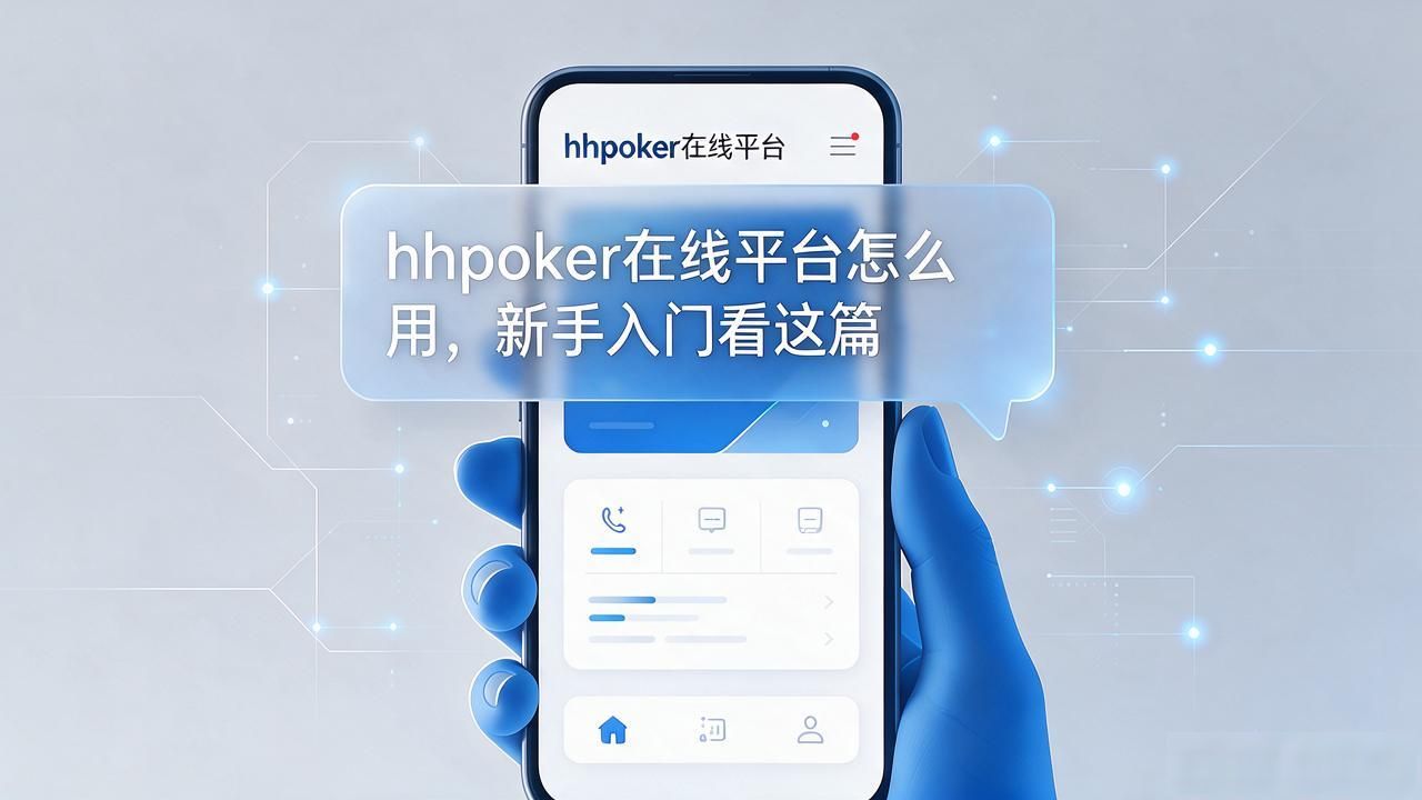 hhpoker在线平台怎么用，新手入门看这篇