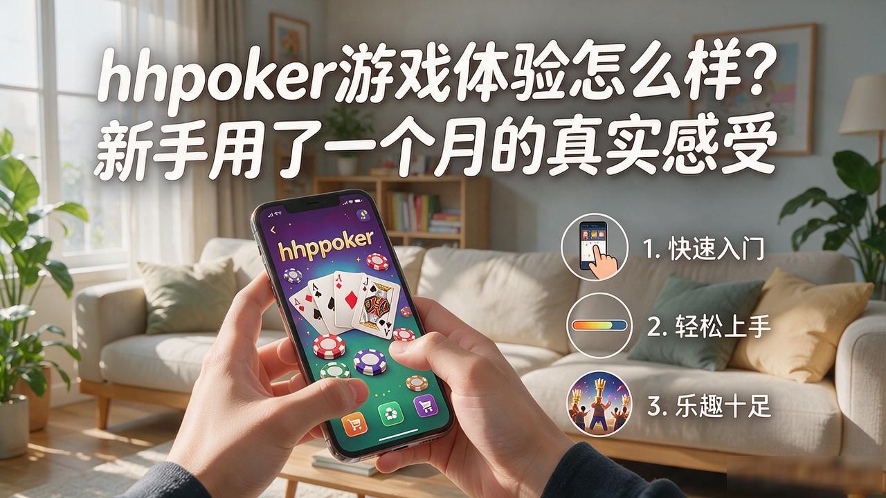 hhpoker游戏体验怎么样？新手用了一个月的真实感受
