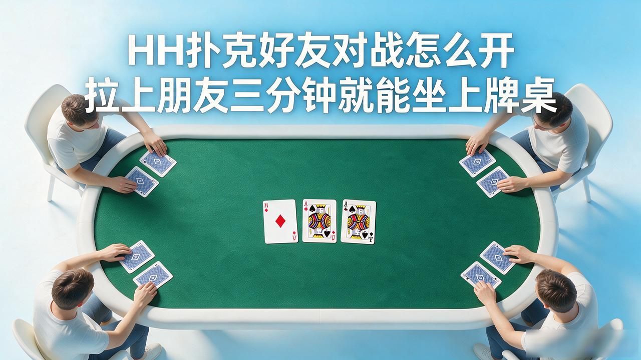 HH扑克好友对战怎么开 拉上朋友三分钟就能坐上牌桌