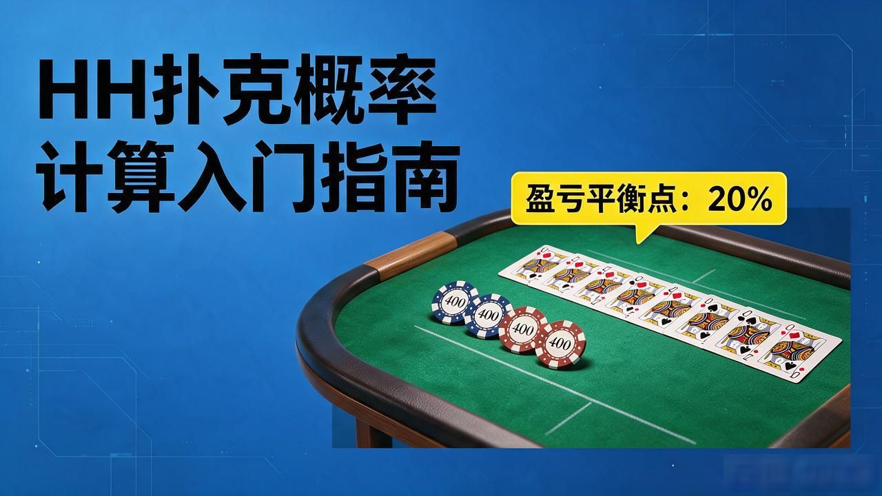 HH扑克概率计算入门指南，新手3分钟学会算牌胜率