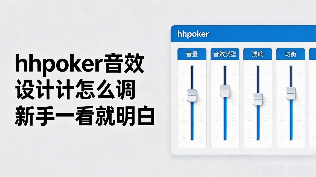 hhpoker音效设计怎么调 新手一看就明白