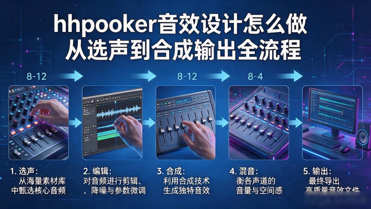 hhpoker音效设计怎么做 从选声到合成输出全流程