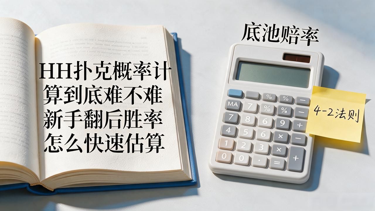 HH扑克概率计算到底难不难 新手翻后胜率怎么快速估算