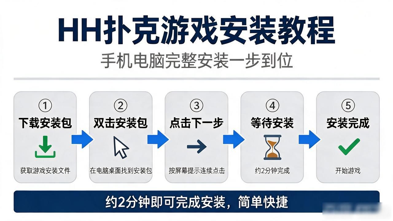 想下载HH扑克游戏?手机电脑完整安装教程一步到位