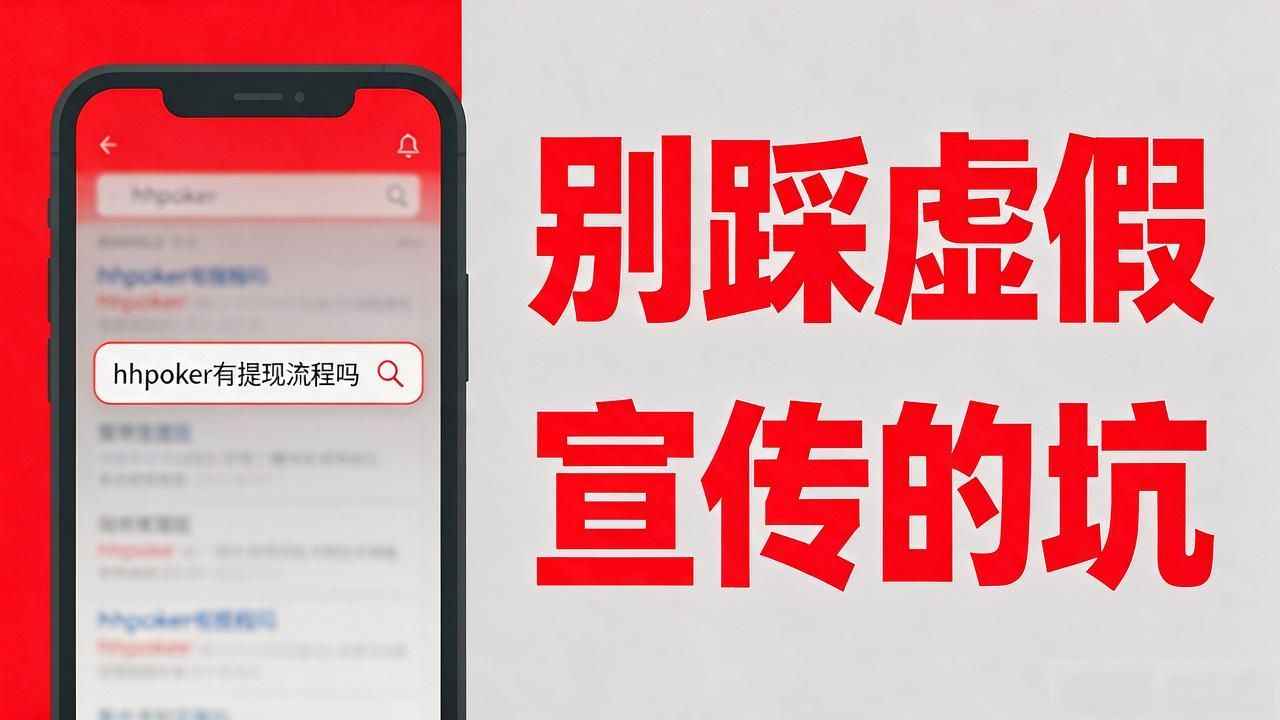 hhpoker有提现流程吗 别踩虚假宣传的坑